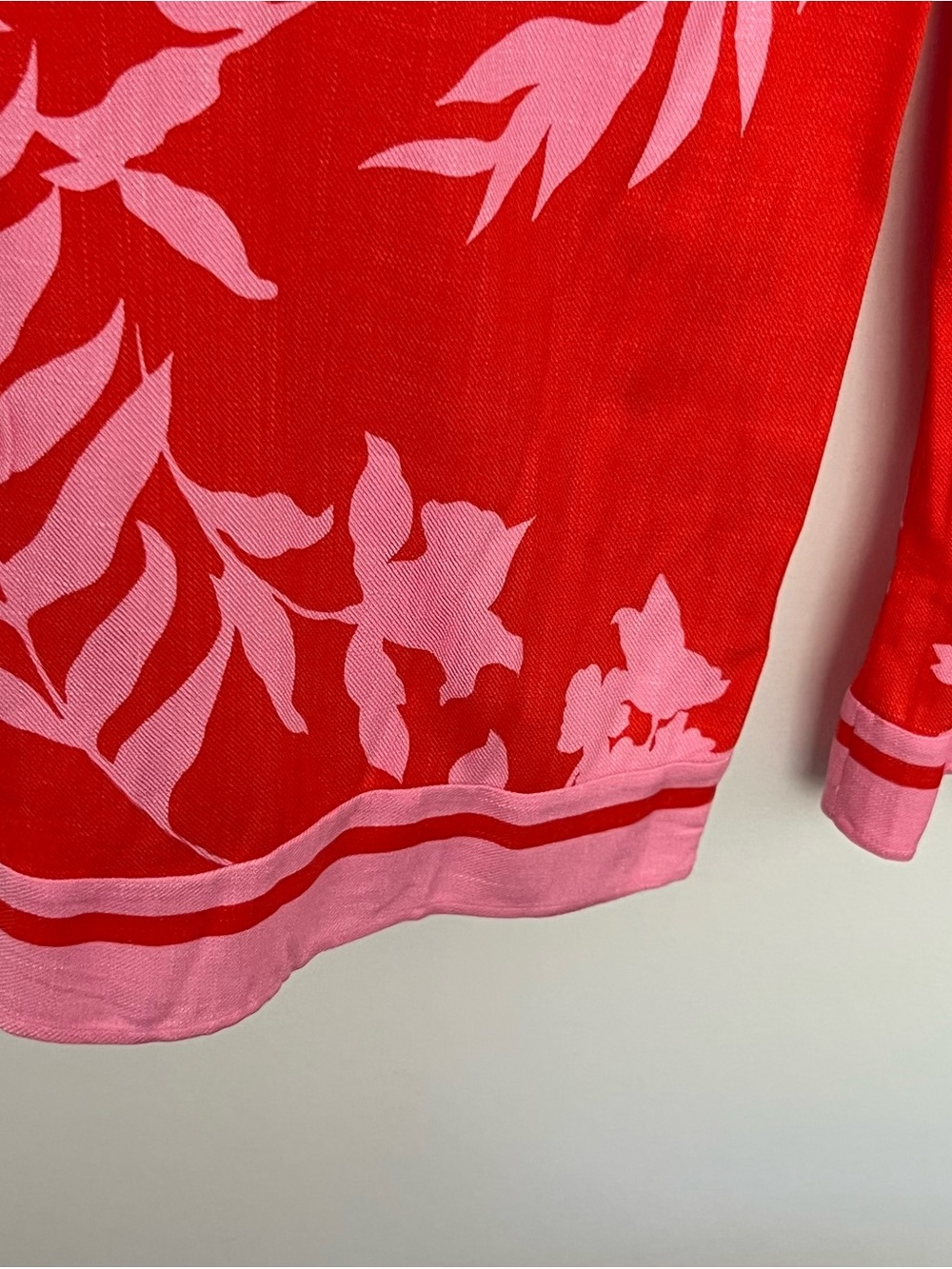 Sienna Sky Red & Pink Floral Cropped Cami with Wide Leg Pants Matching Set - Picture 11 of 13